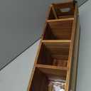 Extra Large Utensil Holder for Kitchen Counter, Acacia Wooden Utensil Holder with 4 Compartment, Kitchen Counter Organizer for Storage Spatula and Silverware, Ideal Christmas Gift for Farmhouse Decor