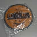 10" Miter/Table Saw Blade, 80 Teeth ATB Tungsten Carbide Saw Blades with 5/8" Arbor for Wood, Aluminum, PVC Pipe and Plastic Cutting