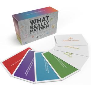 metaFox What Really Matters! | 80 values cards for coaching, workshops & therapy | Premium-quality coaching cards to discover, prioritize & live by what matters most to you (English)
