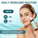 Organic Castor Oil & Frankincense Roll On - 100% Pure Cold-Pressed with Rose Quartz, Firms Skin, Reduces Fine Lines & Hormone Balance for Face, Neck, Abdomen (50ML/1.7OZ, 2PCS)