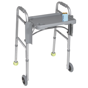 Drive Medical 10125 Walker Tray with Cup Holders, Gray