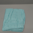 Wrap Around Dust Ruffle Bed Skirt - Spa Blue - for Queen Size Beds with 15 Inch Drop - Elastic Strap - Adjustable Pleated Bedskirt with Brushed Fabric and Wrinkle Free - for Women, Men, Kids & Teens