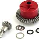 Differ Set 37T 1.35M ARA310956 w/ #45 Steel Input Gear 13T ARA311031 for Arrma Granite Typhon Big Rock Senton Vorteks Vendtta 3S Outcast Kraton 4S Upgrade Parts (Red)