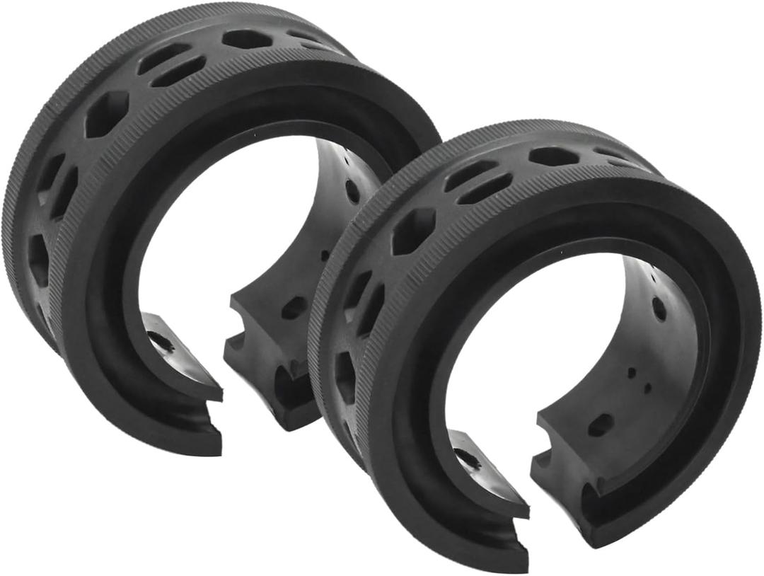 2 Pcs Black Shock Absorber D Type, Shock Absorber Spring Rubber Universal Coil Spring Booster, Coil Spring Booster Cushion Car Bumper Buffer Power Cushion