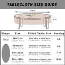 Oval Tablecloth 60x84 Inch, Pioneer Floral Design Rustic Tablecloth Classic French Country Printed Table Cover for Farmhouse Decoration, Suitable for Home, Kitchen, Indoor and Outdoor Dining Table