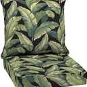 Arden Outdoor Deep Seat Cushion Set, 24 in x 24 in, Weather-Proof, Rain-Proof, Fade Resistant Patio Cushion for Chair, Sofa, and Couch Onyx Cebu, 1 Pack