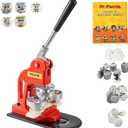 VEVOR Button Maker Machine 2.25in 58mm Button Badge Maker Punch Press Machine with 500 Pcs Circle Button Parts and Circle Cutter (58MM 500P)