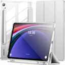 INFILAND Case for Samsung Galaxy Tab S10 Lite /S10 FE/ S9 FE 5G 10.9 Inch/Tab S9 11 Inch with S Pen Holder, Slim Clear Protective Cover Support Auto Wake/Sleep (Clear)