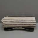 7/8 inches Thick Kitchen Floor Mat, Nordic Style Design Memory Foam Anti Fatigue Mat, Anti Slip Foot Standing Comfort Mat - Cushion, Waterproof Decor (Yellow Linen Plaid, 17.3" x 39" -0.87")