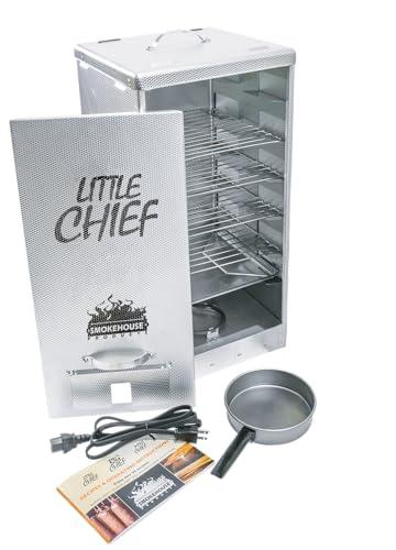 Smokehouse Little Chief Front Load Smoker, Low to Mid Temperature Smoker for Fish, Jerky, Cheese, Sausage & Other meats, Smoke Up to 25 Pounds of Meat & Fish