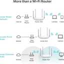 TP-Link AC1200 WiFi Router (Archer A54) - Dual Band Wireless Internet Router, 4 x 10/100 Mbps Fast Ethernet Ports, EasyMesh Compatible, Support Guest WiFi, Access Point Mode, IPv6 & Parental Controls