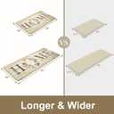 KIMODE Anti Fatigue Mats for Kitchen Floor,Farmhouse Floral Rugs Sets of 2,Cushioned Carpet Non Slip,Wide Memory Foam Runner for Bathroom Sink Laundry Office,Beige 20"x47"+20"x32"