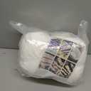 #6 Super Bulky Blanket Yarn for Crocheting - 4 Skeins(Each 10.5oz/300g, 220yds/201m), Chunky Chenille Thick Plush Big Soft Yarn for Crocheting Knitting Blankets, Cream