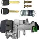 Ignition Switch Lock Cylinder with 2 Keys Compatible with Honda Civic 1.7L 2001 2002 2003 2004 2005 Compatible with Honda Civic 1.3L 2003 2004 2005 (with Chip) Replace 35100-S5A-A82