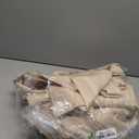 OutdoorLines Waterproof Outdoor Curtains for Patio - Windproof Tab Top Gazebo Curtain Panels - Privacy Sun Blocking Outside Curtain Set for Porch, Pergola and Cabana 110 x 84 inch, Beige, 2 Panels