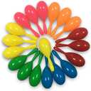 24pcs Mini Maracas for Kids Mexican Fiesta Party Favors Plastic Maraca Shakers Noisemaker for Cinco de Mayo Day of the Dead Fiesta Mexican Themed Birthday Valentine's Day Party Supplies Boys Girls