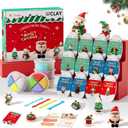 Air Dry Clay Kit for Kids,Christmas Crafts Supplies,12 Boxes Modeling Magic Clay Kit with Sculpting Tools Tutorials,Xmas Snowman Holiday Party Decor Gifts for Boys & Girls Age 3-12 Years
