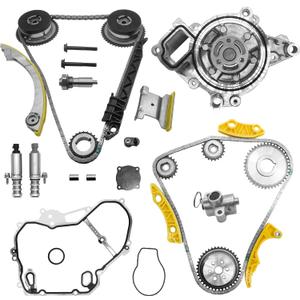 2.4 Timing Chain Kit w/Water Pump for Chevy Equinox Malibu for GMC Terrain 2011-2017,for Buick Regal Lacrosse Verano 2.2 2.4L Ecotec Timing Set w/VCT Selenoid Actuator Gear 9-4201S 12621505 90537632