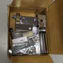 Harris Hardware DS-1-78 Die Cast Zamac Inswing Door Hardware, 7/8 in. Door 1-1/4 in. Pilaster (Chrome)