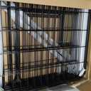Amazon Basics Dog Playpen, 8 Panels Metal Fence with Door, Foldable for Indoor and Outdoor Use, Suitable for Small to Medium Sized Dogs, 24 Inch Height, Black