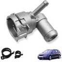 1K0122291R Aluminum Water Coolant Hoses Connector Pipe Replacement for Audi A3 S3 Sportback VW Beetle EOS Golf Caddy CC Jetta Passat Touran Seat Skoda 1K0122291CA (Two Pcs)