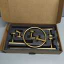 Brushed Gold Bathroom Hardware Accessories Set 5 Piece, Stainless Steel Bath Towel Bar Set 24 Inch, Toilet Paper Holder, Towel Ring Holder, Towel Rack Set, Gold Bathroom Accessories Kit