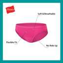 Hanes Big Bikini Underwear, Stretch Cotton Panties for Girls, Assorted, 12-Pack, Black, Nude, Grey, White, Dot Print, Stripe Print, Star Print, Size 12