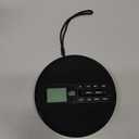 CD Player Portable with Speakers - Rechargeable Personal CD Player for Car and Home, Small Fabric Music Player with Backlit Display, Anti-Skip, AUX/USB Port - Ideal for Audiobooks & Gifts (Black)