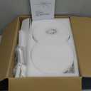 FKZNPJ 60" Smart Ceiling Fan with RGB Chasing Lights – Quiet DC Motor with Sectional Blades Dimmable CCT via App & Remote Control, Fits Flat or Sloped Ceiling Mount for Large Living Rooms, White