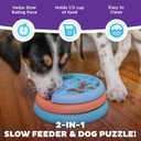 Outward Hound by Nina Ottosson Lickin Layers Small 3-in-1 Dog Puzzle Feeder, Lick Mat & Slow Bowl Puppy Enrichment Toy for Small Dogs, Dishwasher Safe