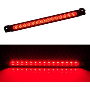 Third 3rd Brake Light LED for 2001 2002 2003 2004 Nissan Pathfinder, High Mount Rear Brake Lights Assembly for 01 02 03 Infiniti QX4, Waterproof Center Cab Lamp Stop Light (Black)