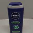 NIVEA MEN Maximum Hydration Body Wash for Dry Skin, Aloe Vera Enriched, 3-in-1 Moisturizing Body Wash, Face and Hair, Paraben Free, Vegan Formula, 16.9 Fl Oz Bottle, Pack of 3