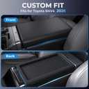 Center Console Cover for Toyota RAV4 2026, Interior Accessories Anti-Slip Center Console Cover Silicone Protective Pad Mat for 2026 RAV4, Black