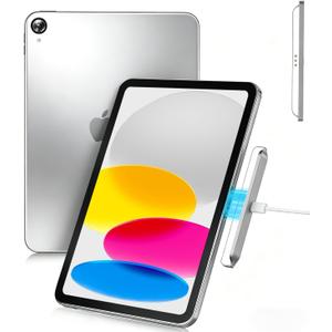 Magnetic Wireless Charger for iPad (A16) 11th/10th Generation 11''/10.9'' 2025/2022, 18W Alloy Material iPad 11/10 Smart Connector Charger with Nylon Braided USB-C to C Cable