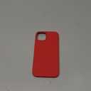 ORNARTO Compatible with iPhone 13 Case 6.1, Slim Liquid Silicone 3 Layers Full Covered Soft Gel Rubber Phone Case Protective Cover 6.1 Inch-Red