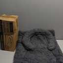 Self Warming Cat Bed Mat with U-Shaped Pillow -24"x18" Soft Thickened Thermal Cat Bed, Machine Washable Heat Retention Pad for Indoor Cats