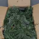 SHareconn 9ft Prelit Christmas Garland-Natural Rustic Style with Cedar Leaves and Pine Cones. Multi-Color LED Lights (Battery Operated with Timer). Perfect for Mantle Stairs Indoor Outdoor Xmas Decor