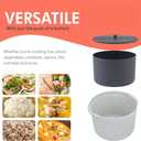 Microwave Rice Cooker Steamer, Microwave Pasta Cooker with Strainer, 2 L Microwave Cookware Set for Rice, Pasta, Vegetables, Quinoa, Oatmeal, Ramen Non stick (orange)