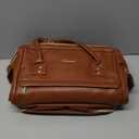 Leather Laptop Backpack for Women with USB Port - 17in, Travel Purse for Nurse, Teacher, College, Business - Carry On Backpack by LOVEVOOK (Brown)