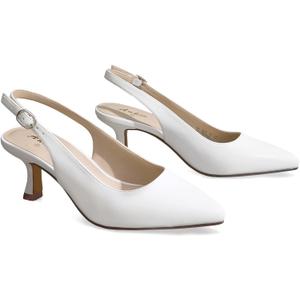 Ankis Women's Slingback Kitten Heels Closed Pointed Toe Low Heel Pumps Comfortable Dress Shoes for Wedding Party Work Office Business Casual Daily Wear 2.5inch, Size: 9.5