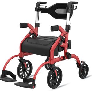 Walkers for Seniors, 2 in 1 Rollator Walker with Seat