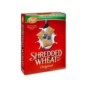 Post Shredded Wheat Original Spoon Size Cereal, 16.4 Ounce (Pack of 12)