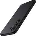 JETech Slim Fit Case for Samsung Galaxy S25 5G, Camera Lens Full Protection, Soft TPU Thin Protective Phone Cover with Matte Finish, Shockproof (Black)