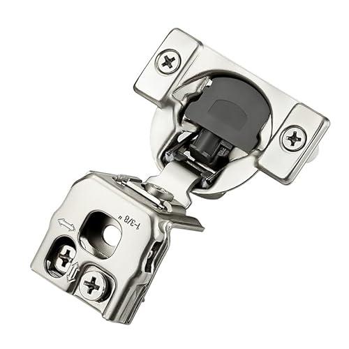 1-3/8 inch Overlay Soft Close Hinges for Kitchen Cabinet Hinges Satin Nickel Hidden Hinges Stainless Steel Concealed Hinge self Closing