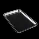 YBSVO 20 1/4" x 13 7/16" Clear Acrylic Bakery Display Case Tray-Pack of 3