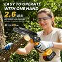 Mini Chainsaw Cordless, 8 IN Brushless Electric Chainsaw for Wood Cutting