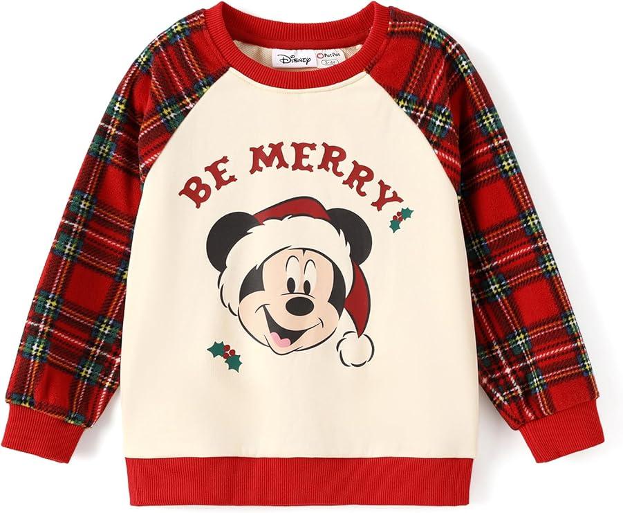 Disney matching sweatshirt Stitch Mickey Spiderman print long sleeve winter Christmas loose L