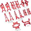 for Mjx 14210 14209 H14BM Metal RC Car Upgrade Spare Parts,8 Sets (Red, MJX 14209 14210 Parts-8 Sets)