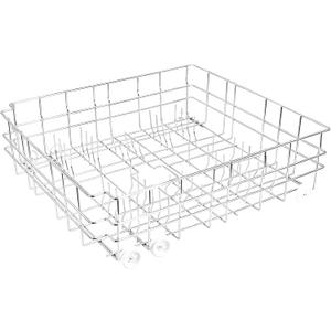 Upgrade W10139223 Dishwasher Lower Rack, 304 Stainless Steel with 6 wheels, designed for a 23-inch built-in Dishwasher