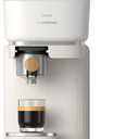Philips Baristina Espresso Machine, Grind, Tamp & Brew Coffee Beans in One Swipe, Compact, 16 Bar Pump Pressure, Automatic Grinder, Natural White with Ash Wood Portafilter (BAR302/20)